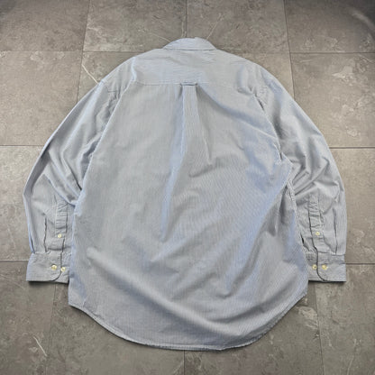 90s Old Gap Light Blue Striped Button Down Shirt