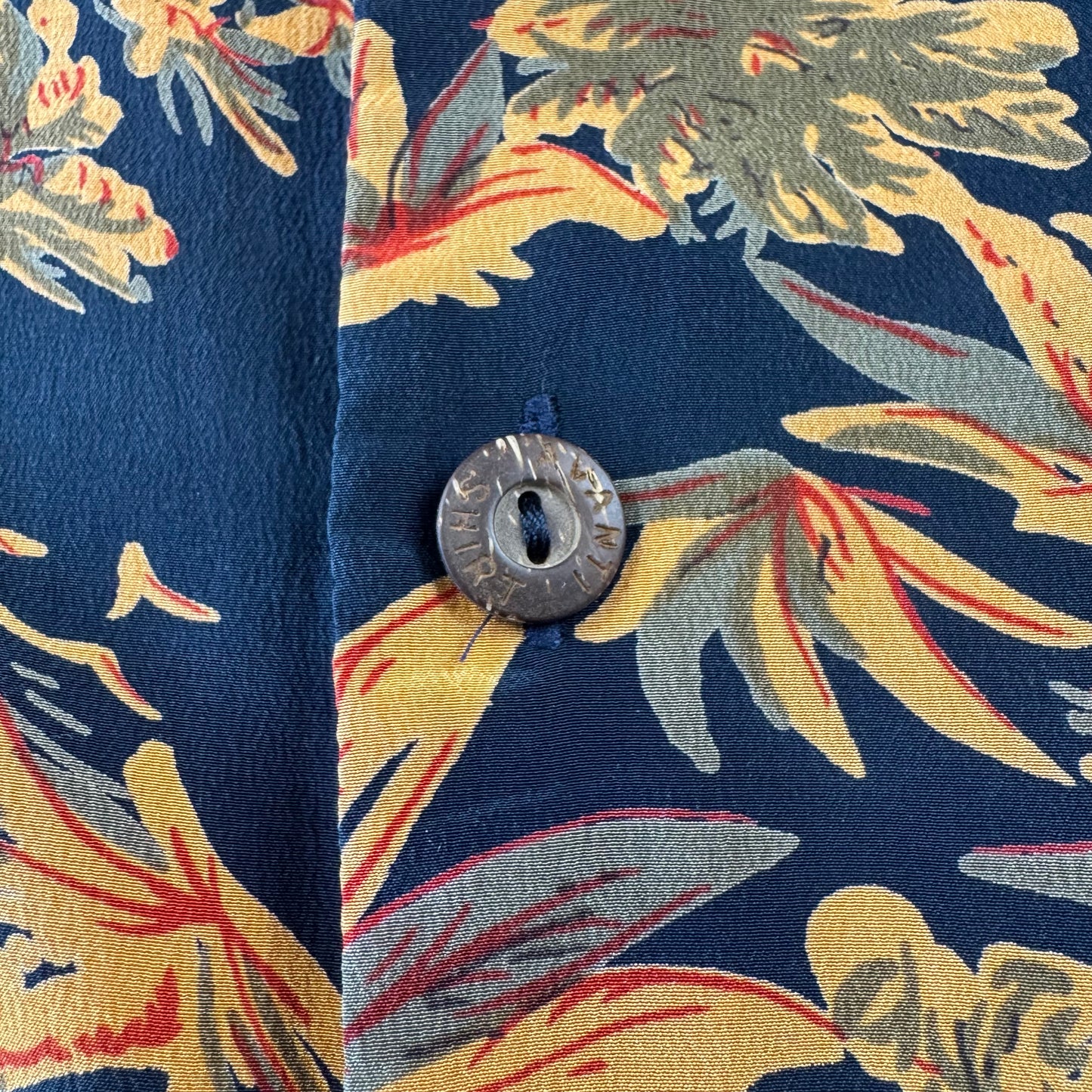90s Avanti Black 100% Silk Open Collar Shirt