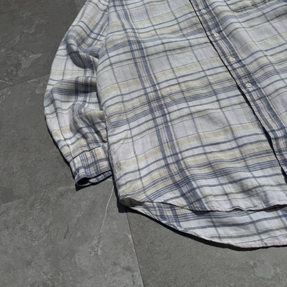 90s Ralph Lauren Checkered Linen Shirt KiiChain Clothing