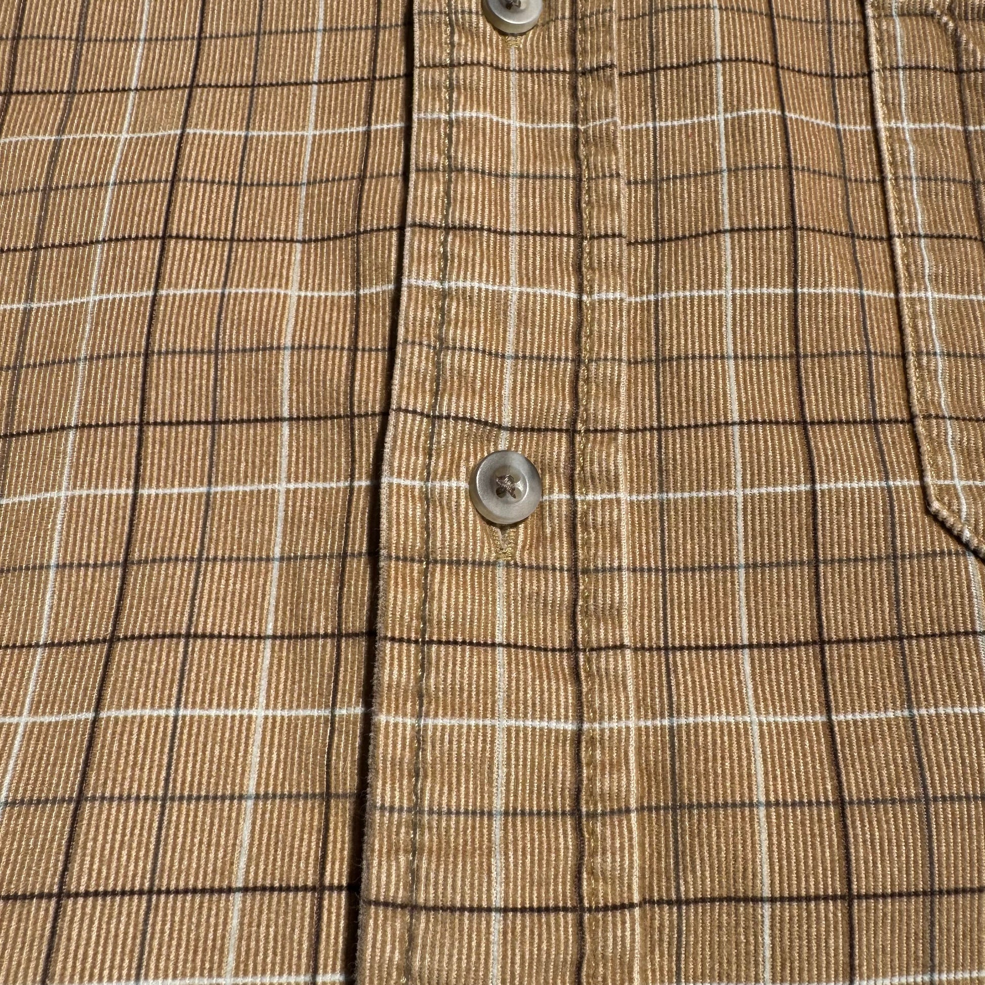 00s Eddie Bauer Corduroy Checkered Button Down Shirt KiiChain Clothing
