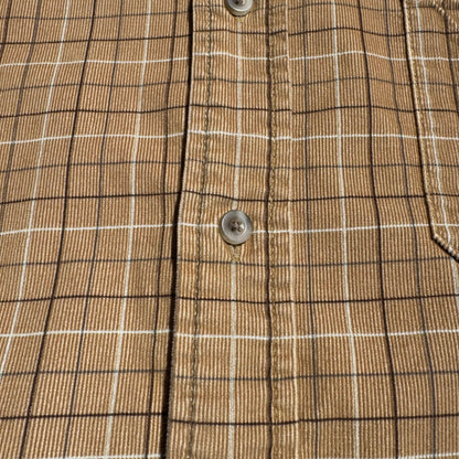 00s Eddie Bauer Corduroy Checkered Button Down Shirt KiiChain Clothing