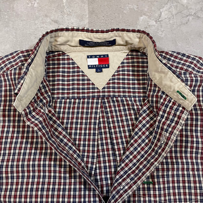 90s Tommy Hilfiger Checkered Button Down Shirt