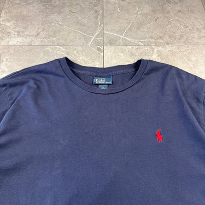 90s Polo by Ralph Lauren Navy Logo Single Stitch T-Shirt