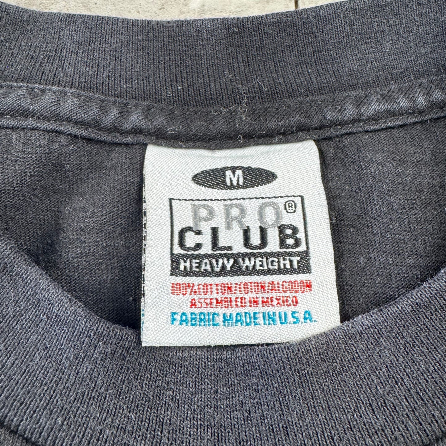 00s Pro Club Heavyweight Black Blank T-Shirt