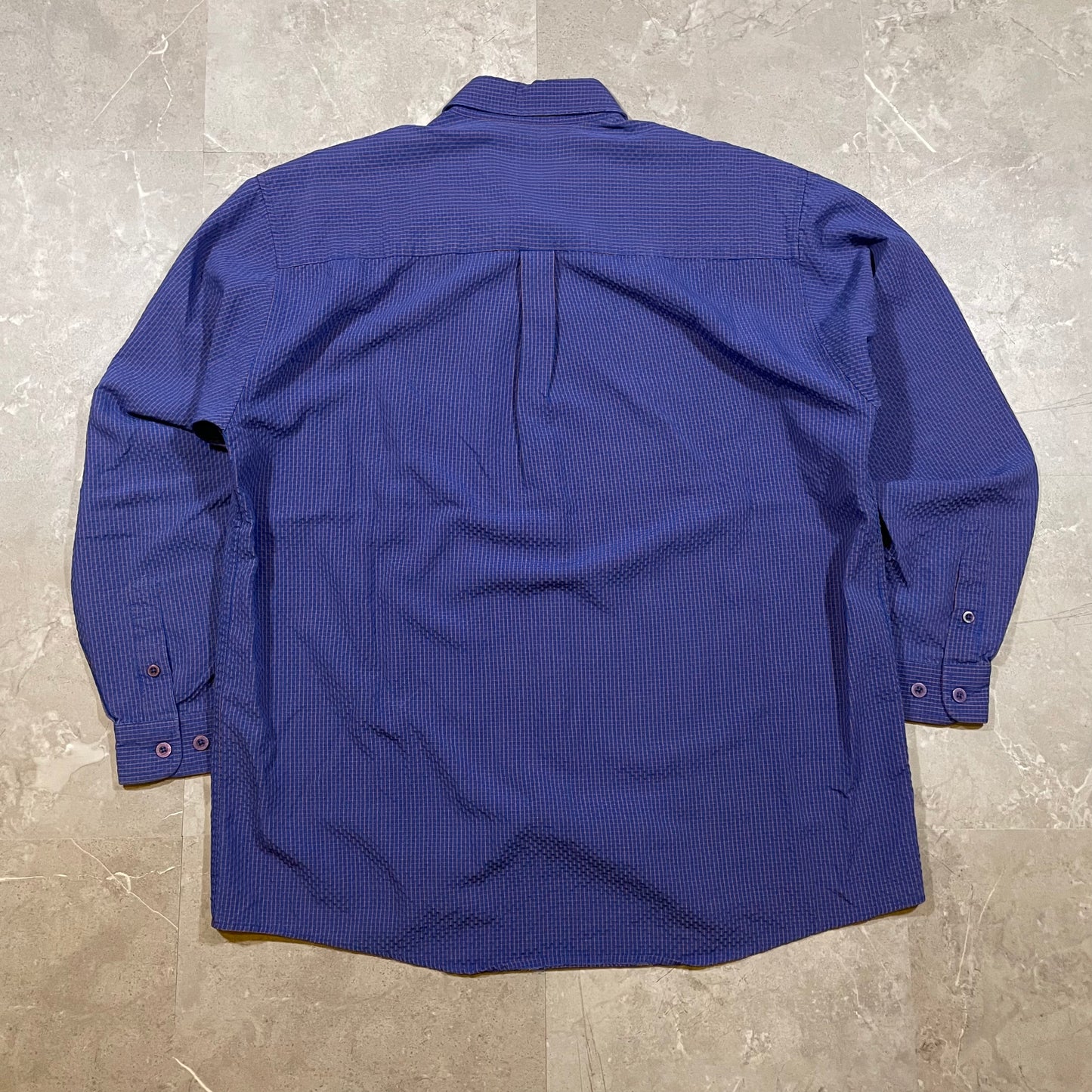 90s SQ Wear Rayon Seersucker Shirt