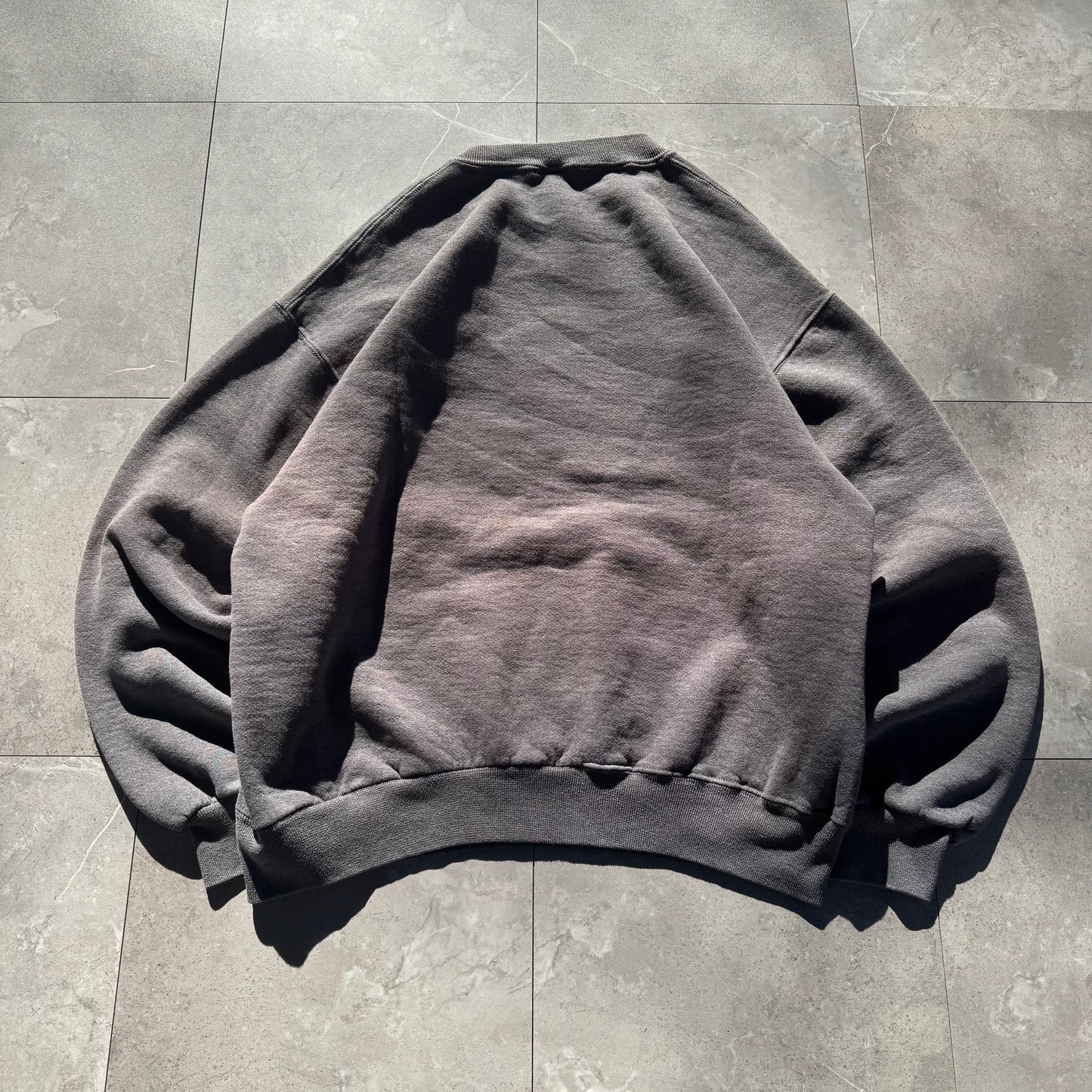 90s Russell Athletic Made in USA Blank Faded Gray Sweatshirt