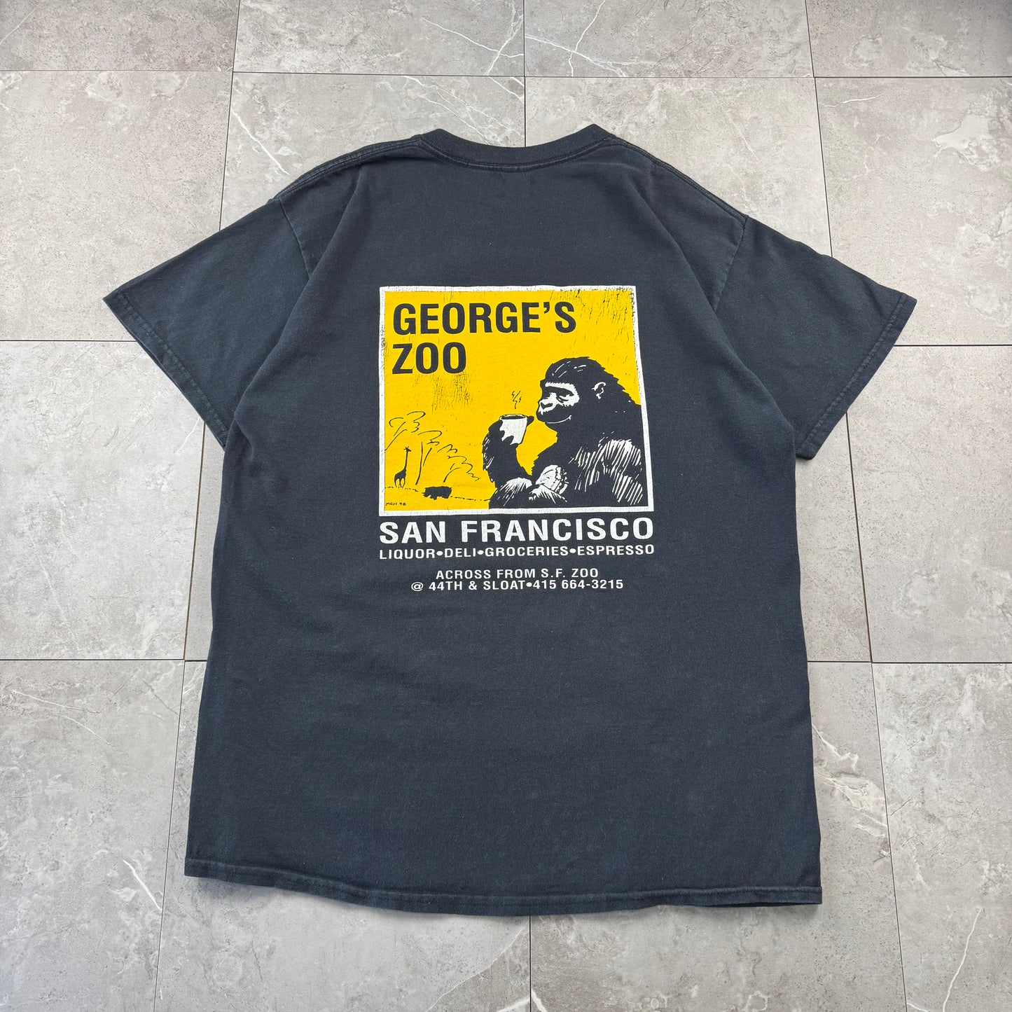 00s Gildan George’s Zoo San Francisco Black Graphic T-Shirt