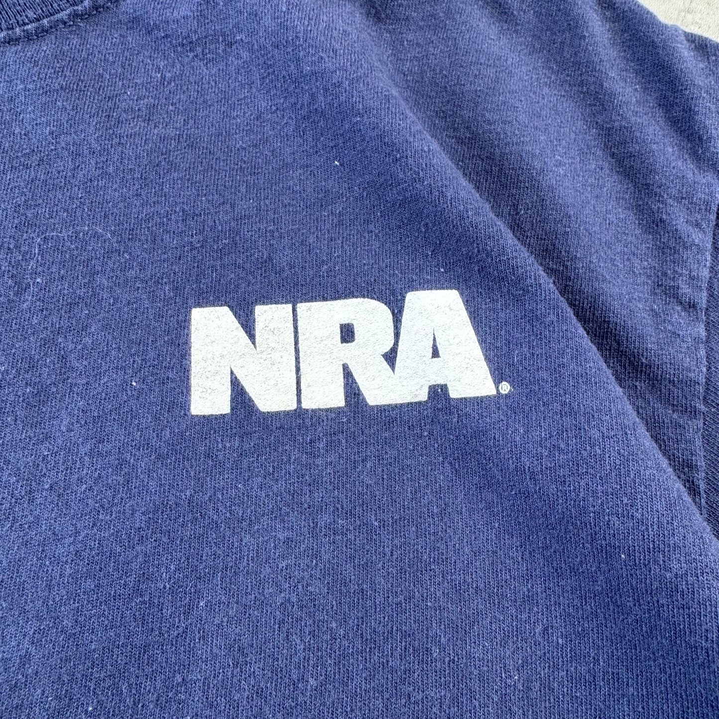 00s Unknown NRA National Rifle Association Navy T-Shirt