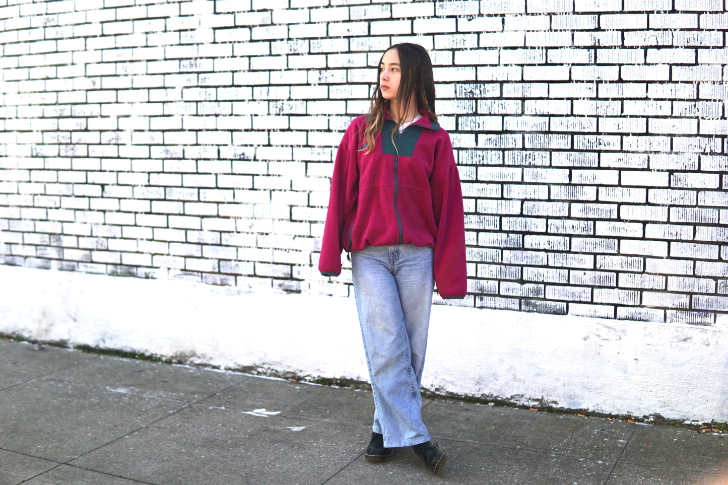 90s Women’s Columbia Pink Fleece Jacket