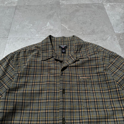 90s-00s Ralph Lauren Jeans Co Checkered Cotton Open Collar Shirt KiiChain Clothing