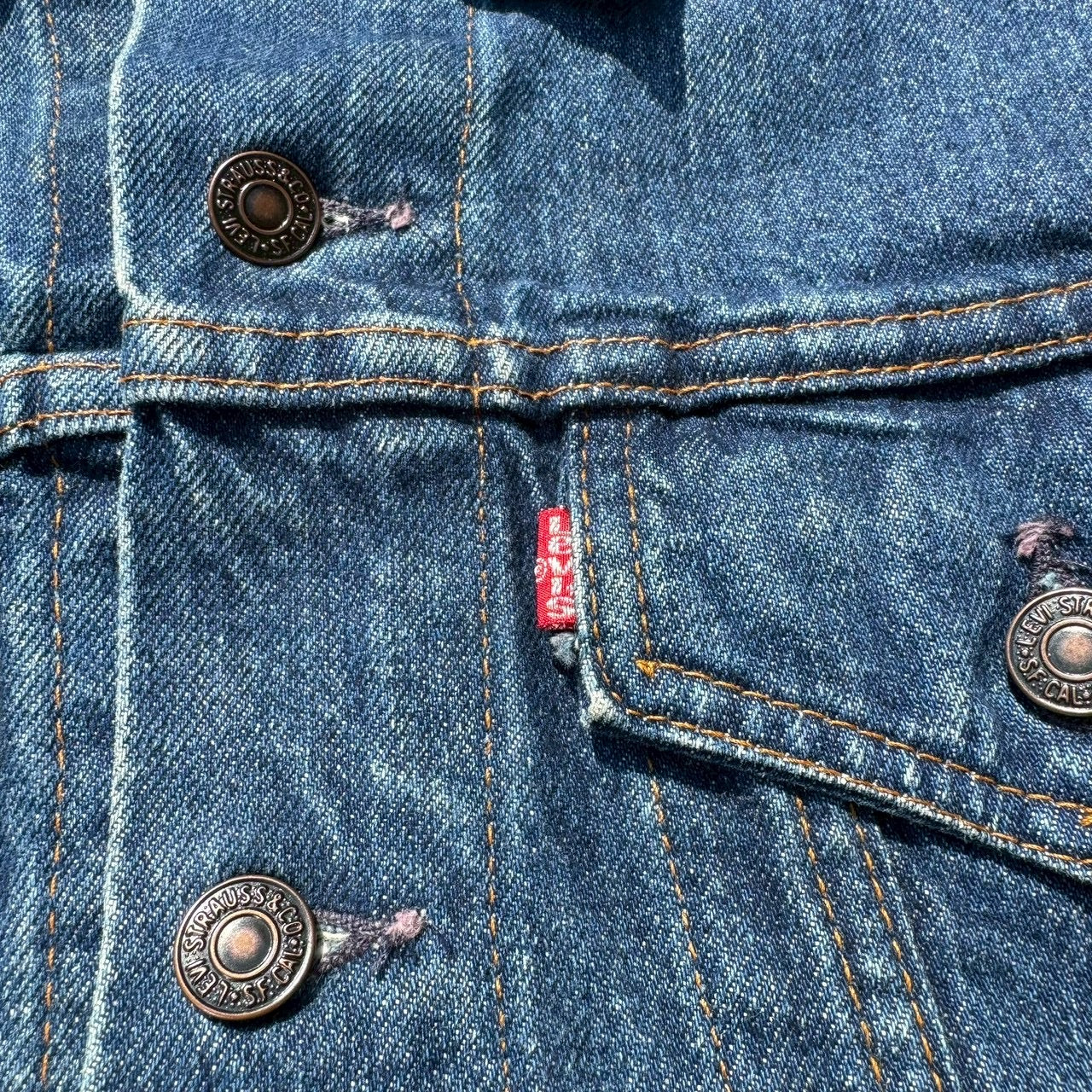 80s Levi’s 70506 Type III Made in Canada Dark Blue Denim Jacket