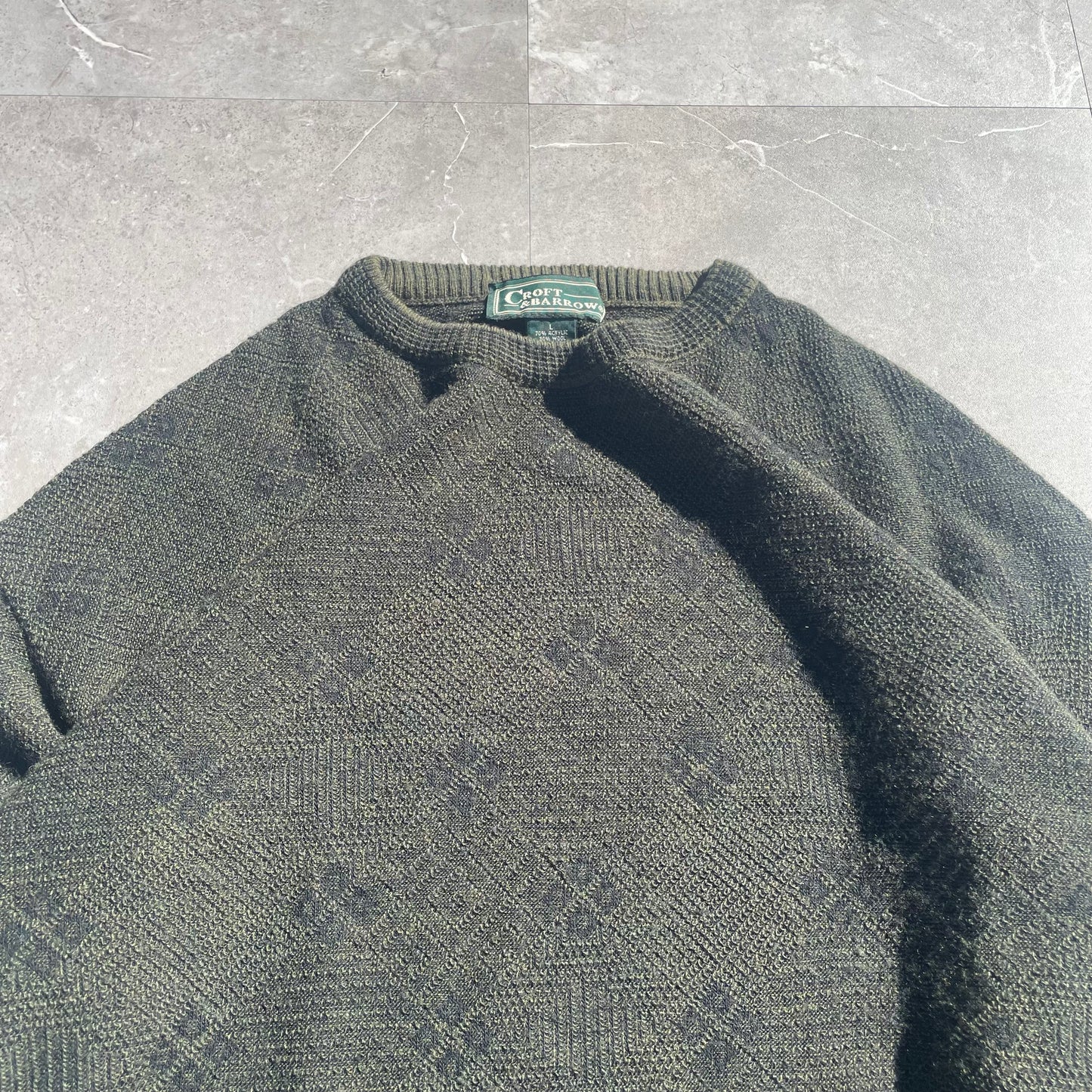 90s Croft & Barrow Wool-Acrylic Made in Italy Design Knit