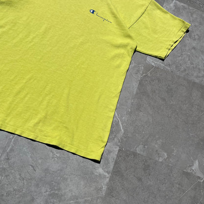 80s Champion Made in USA Neon Yellow T-Shirt