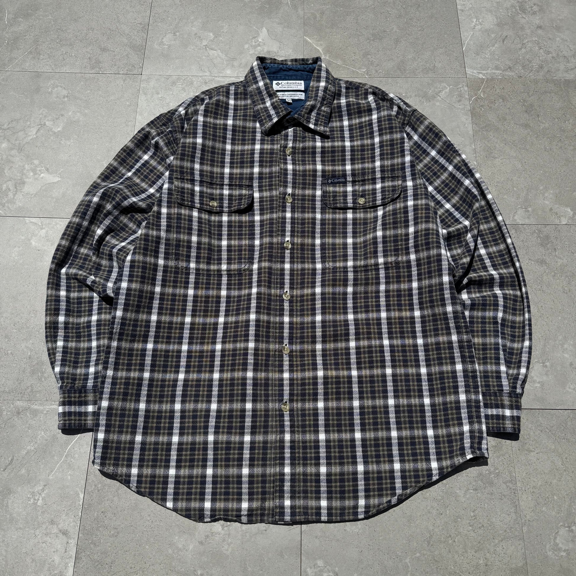 00s Columbia Checkered Double Pocket Shirt KiiChain Clothing