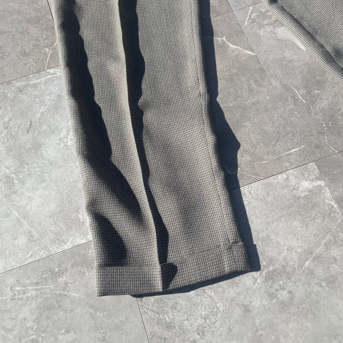 80s-90s Dockers’ Made in USA Two-Tuck Pleated Wool-Blend Slacks 32x32