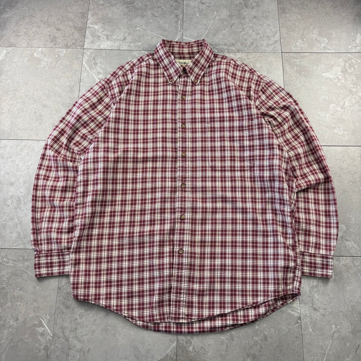90s-00s Eddie Bauer Red Checkered Button Down Shirt