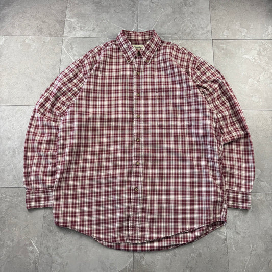 90s-00s Eddie Bauer Red Checkered Button Down Shirt