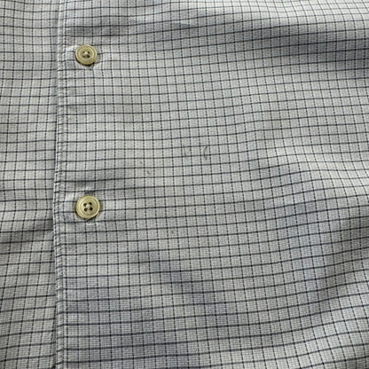 90s Nautica White Checkered Short Sleeve Shirt XL