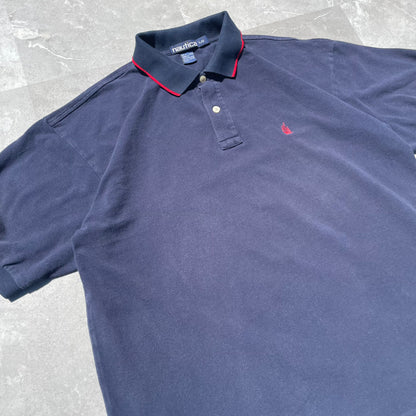 90s Nautica Made in Canada Navy Polo Shirt