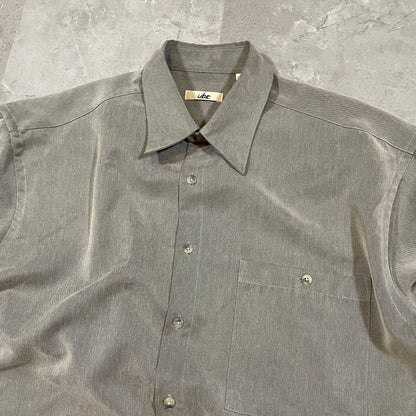 90s Ubc Washed Gray Rayon Shirt