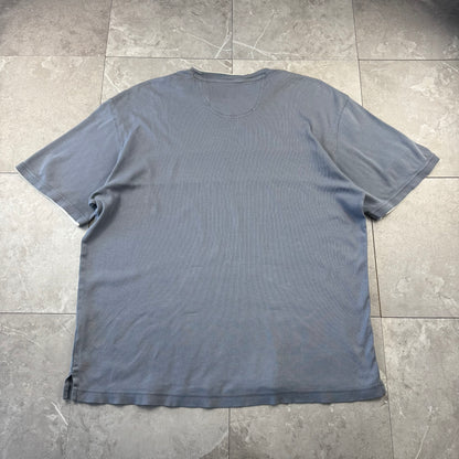 00s Van Heusen Border Blue Gray Layered T-Shirt
