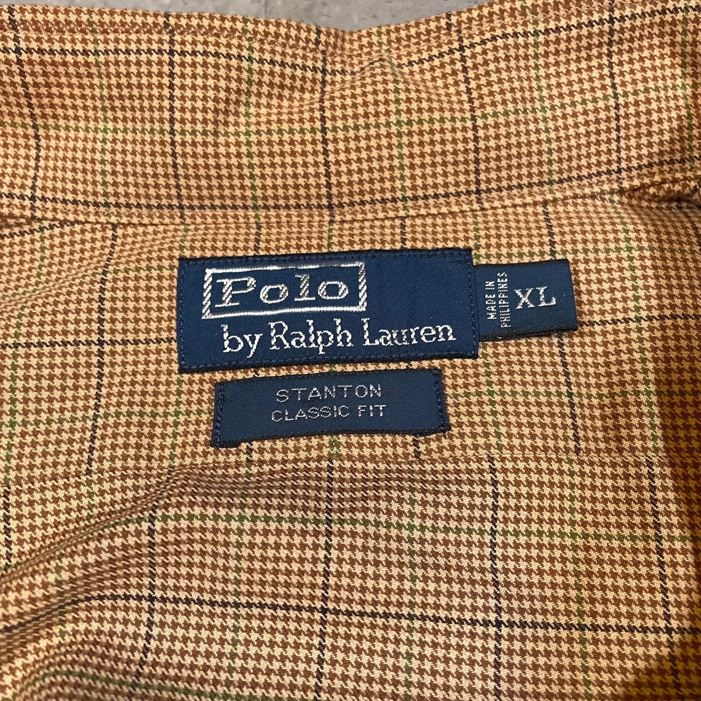 90s Ralph Lauren Brown Checkered Shirt