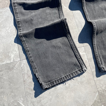 90s-00s Lee Straight Wide Fit Black Denim 40x32