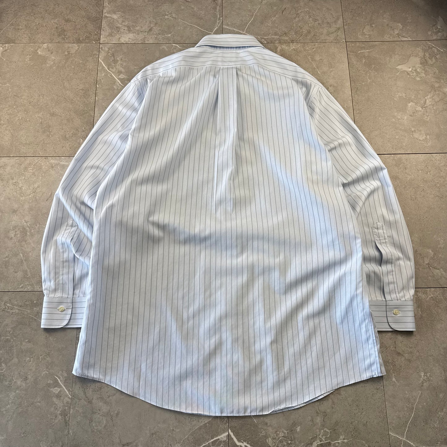 00s Brooks Brothers “Regent” Light Blue Striped Button Down Shirt