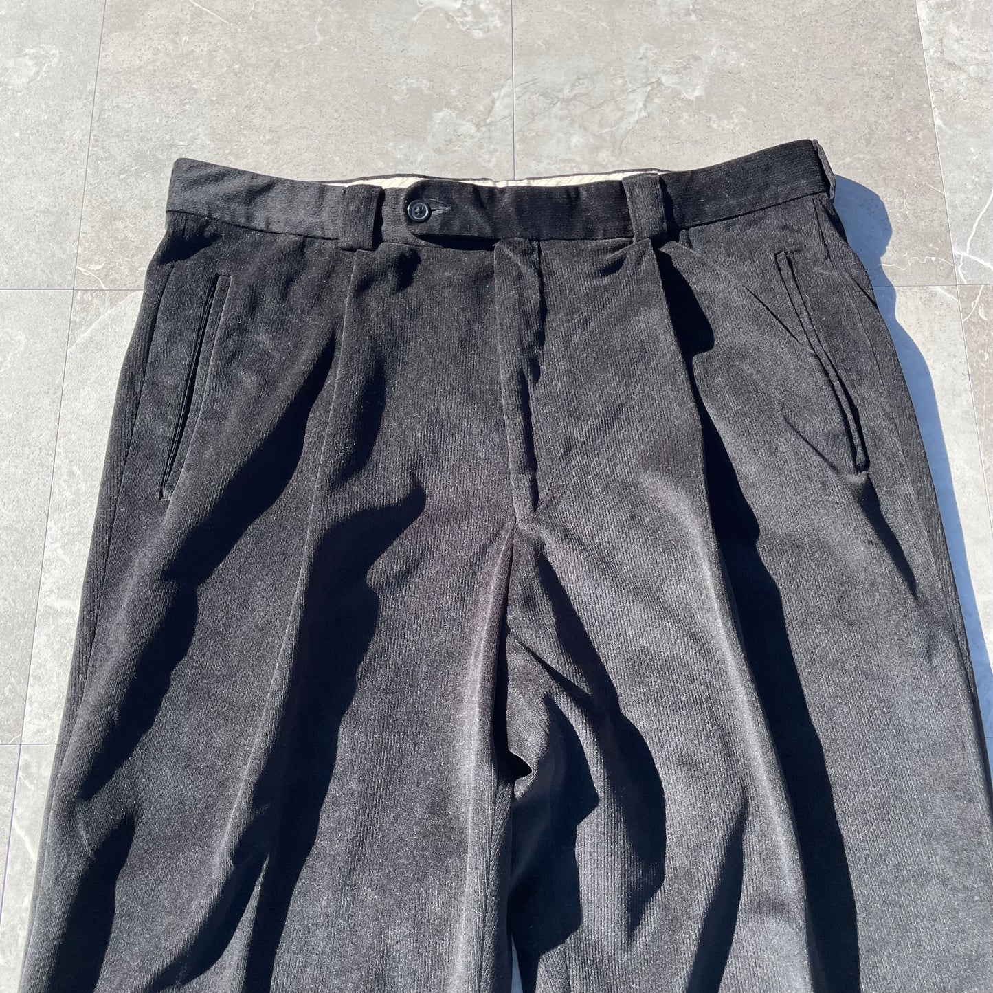 90s Nordstrom Ballin Made in Canada Black Pleated Slacks