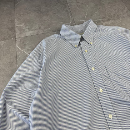 90s Old Gap Light Blue Striped Button Down Shirt