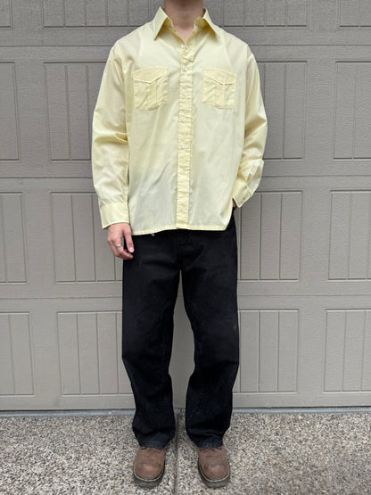80s-90s JC Penny Yellow Dual Pocket Shirt
