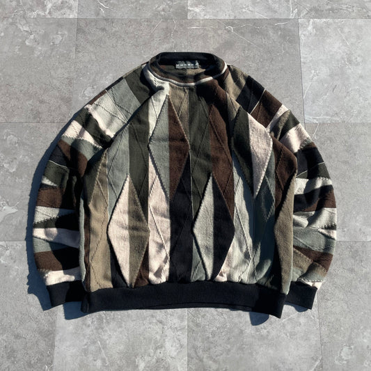 90s Tundra Made in Canada Coogi-Style Design Knit