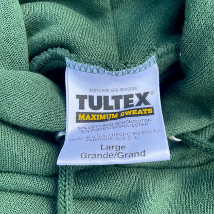 90s Tultex Made in USA Blank Green Hoodie