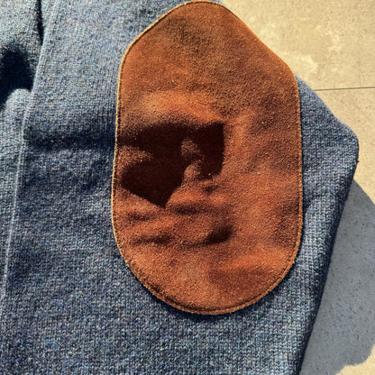 90s-00s Eddie Bauer Wool Made in USA Elbow Patch Cardigan