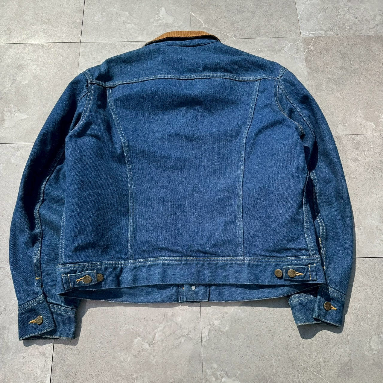 90s Lee Made in USA Blanket Lined Denim Jacket 46R
