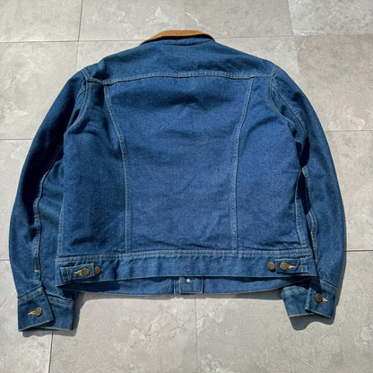 90s Lee Made in USA Blanket Lined Denim Jacket 46R