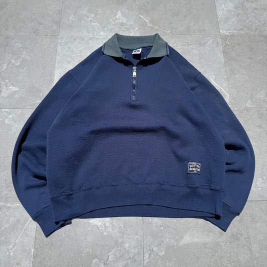 90s Russell Athletic Made in USA Half-Zip Polo Sweatshirt KiiChain Clothing