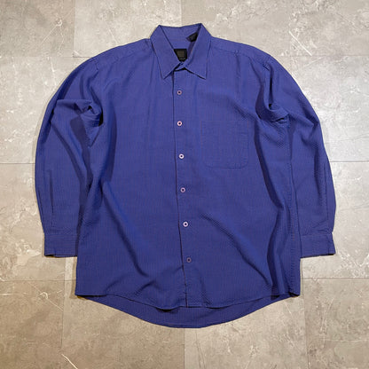 90s SQ Wear Rayon Seersucker Shirt