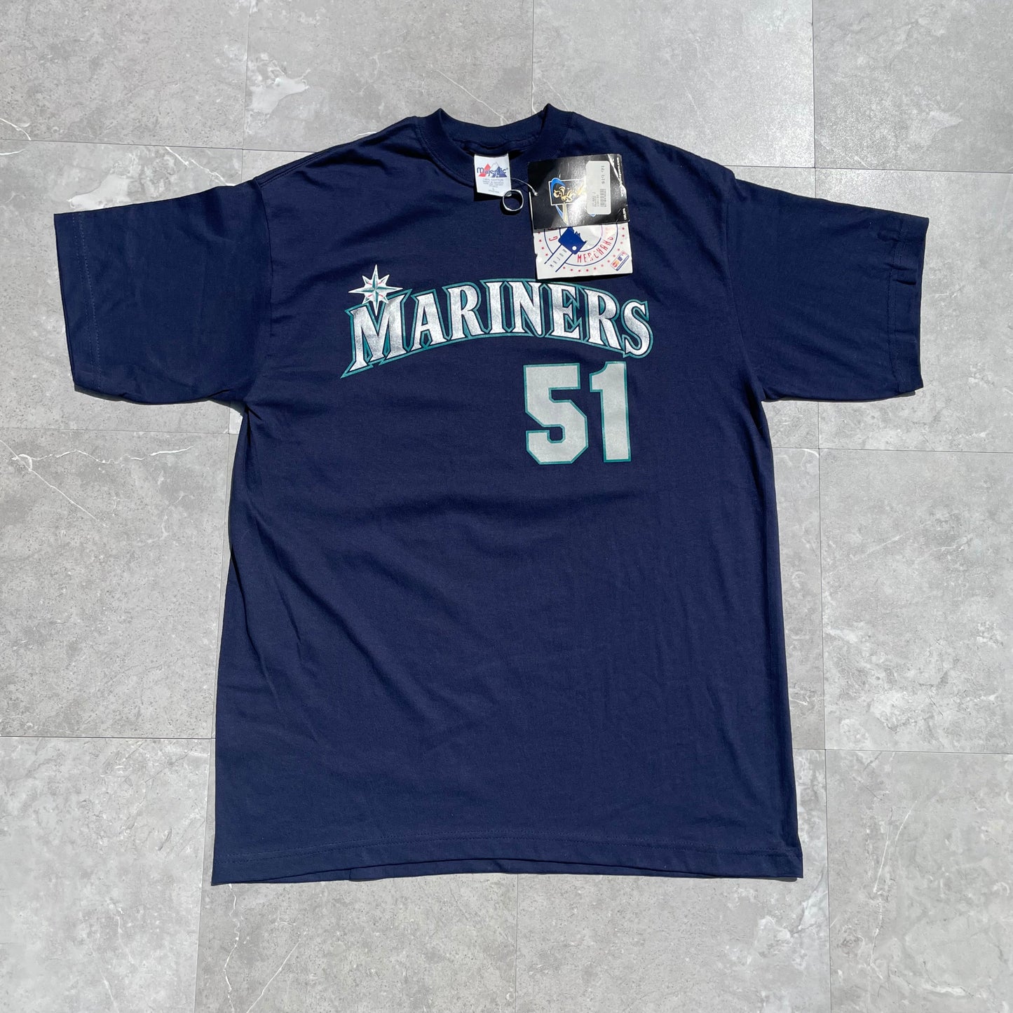 00s Deadstock Mariners Ichiro MLB Players T-Shirt