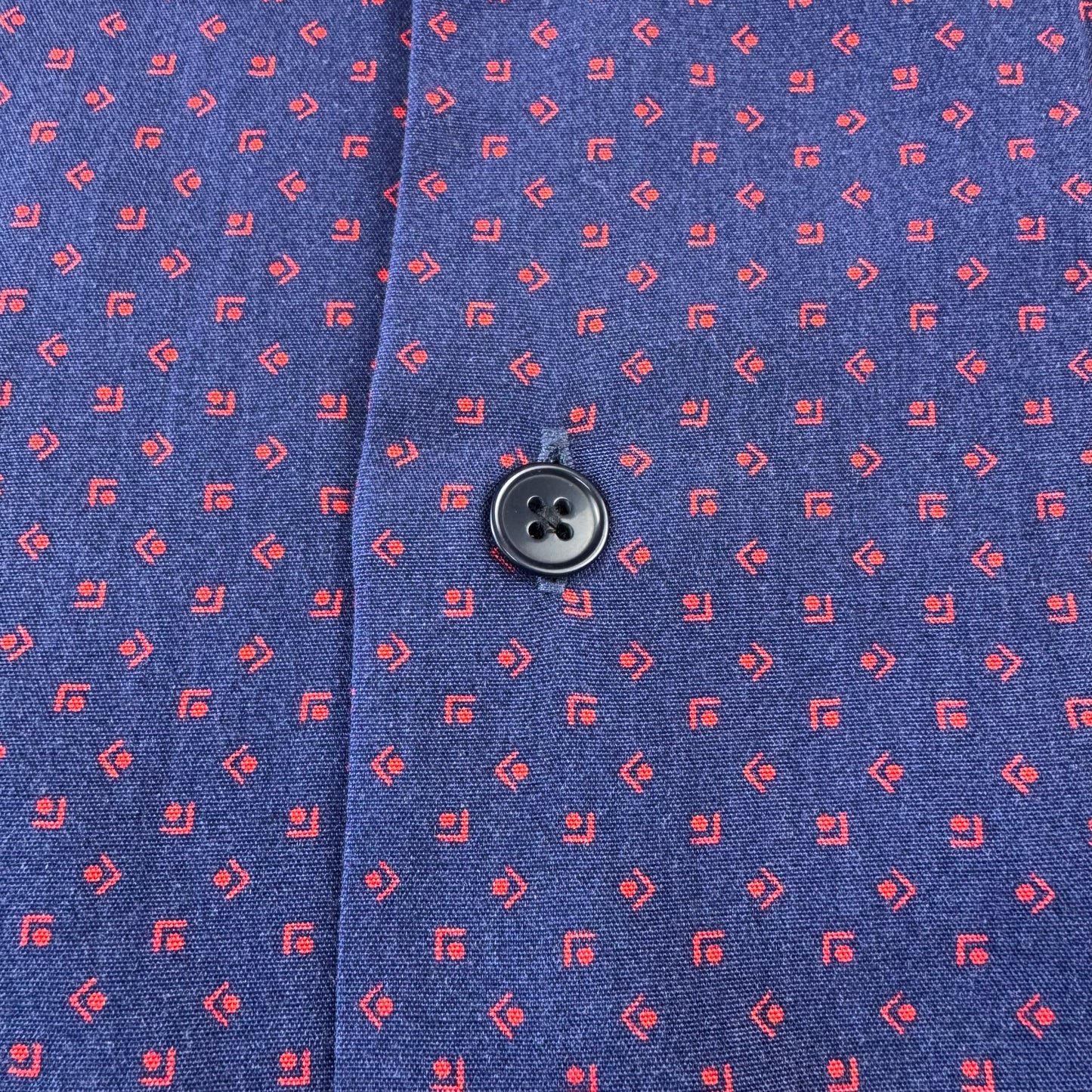 00s Polo by Ralph Lauren Clayton Purple Dot Pattern Rayon Open Collar Shirt XL