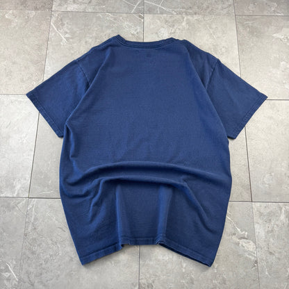 00s~ Hanes Navy CBU Athletic Training Hebrews 12:12-13 Christian Graphic Tee