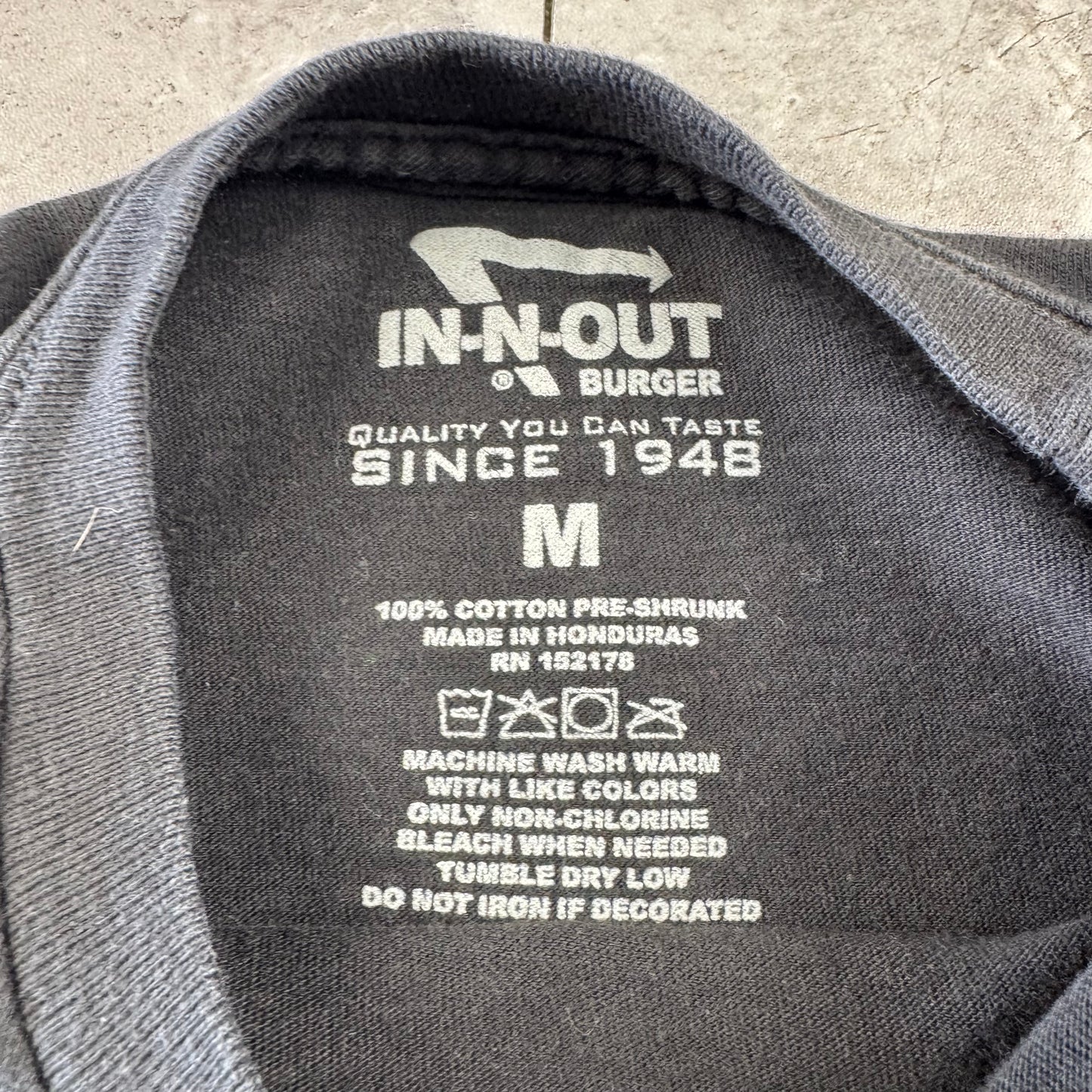 00s In-N-Out Burger Oregon Black Graphic T-Shirt