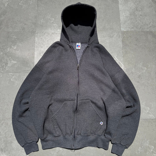 Russell Athletic Zip-Up Gray Hoodie KiiChain Clothing