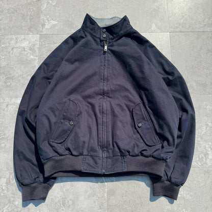 90s-00s Ralph Lauren Rare Houndstooth / Navy Reversible Harrington Jacket