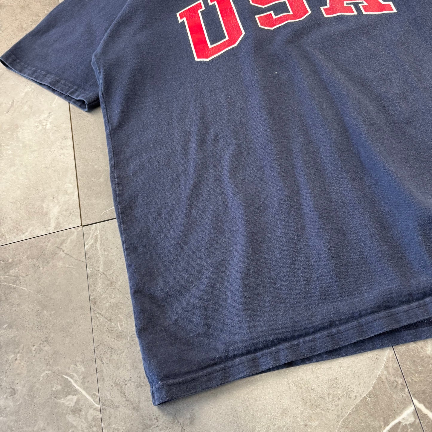 00s Champion USA Navy Heavyweight T-Shirt