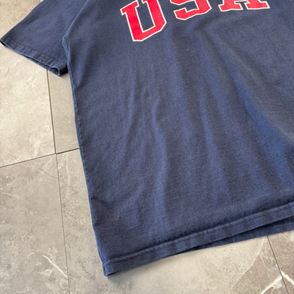 00s Champion USA Navy Heavyweight T-Shirt