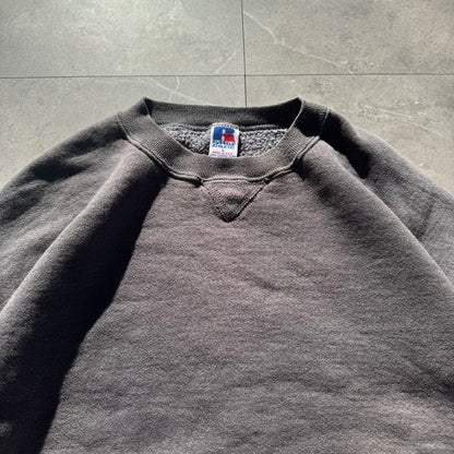 90s Russell Athletic Made in USA Blank Faded Gray Sweatshirt