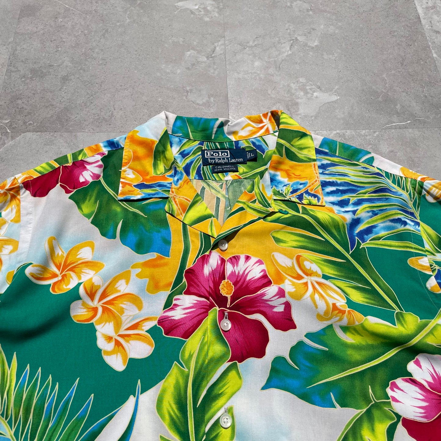 90s Ralph Lauren Caldwell Viscose Floral Hawaiian Shirt