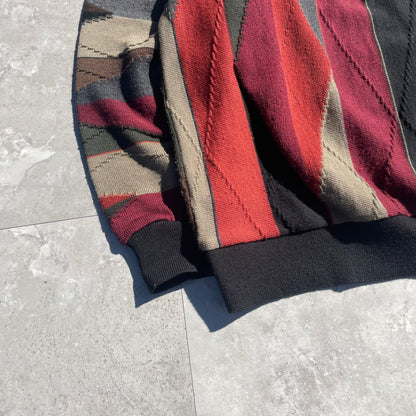 90s Tundra Made in Canada Coogi-Style Design Knit