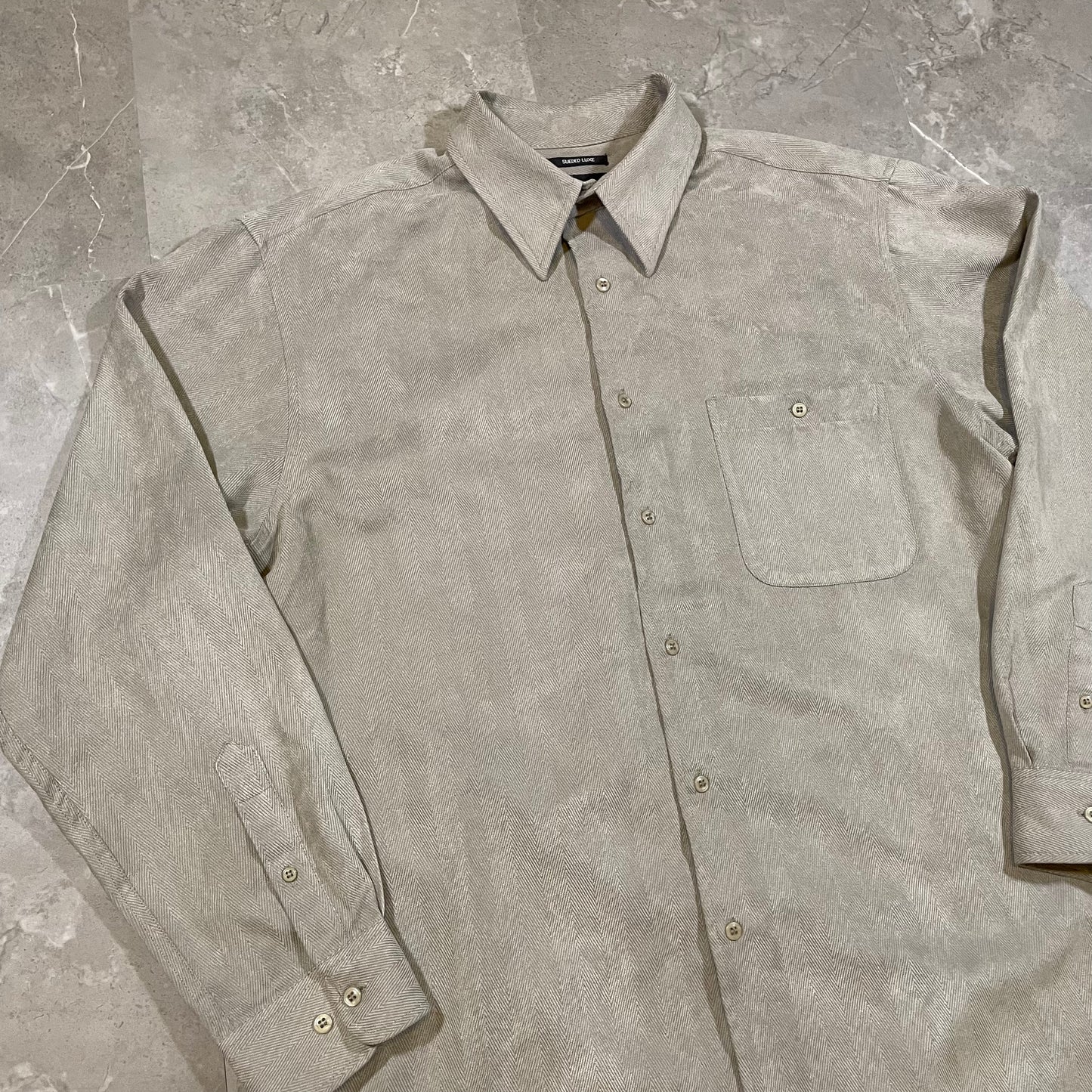 00s Marc Edwards Sueded Shirt